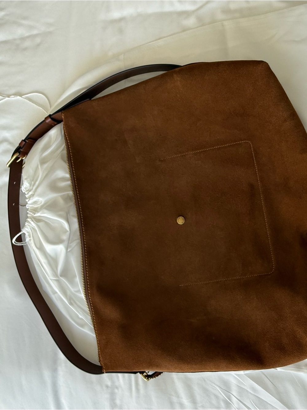 Coach Mott Messenger Suede Messenger Bag - Picture 3 of 5